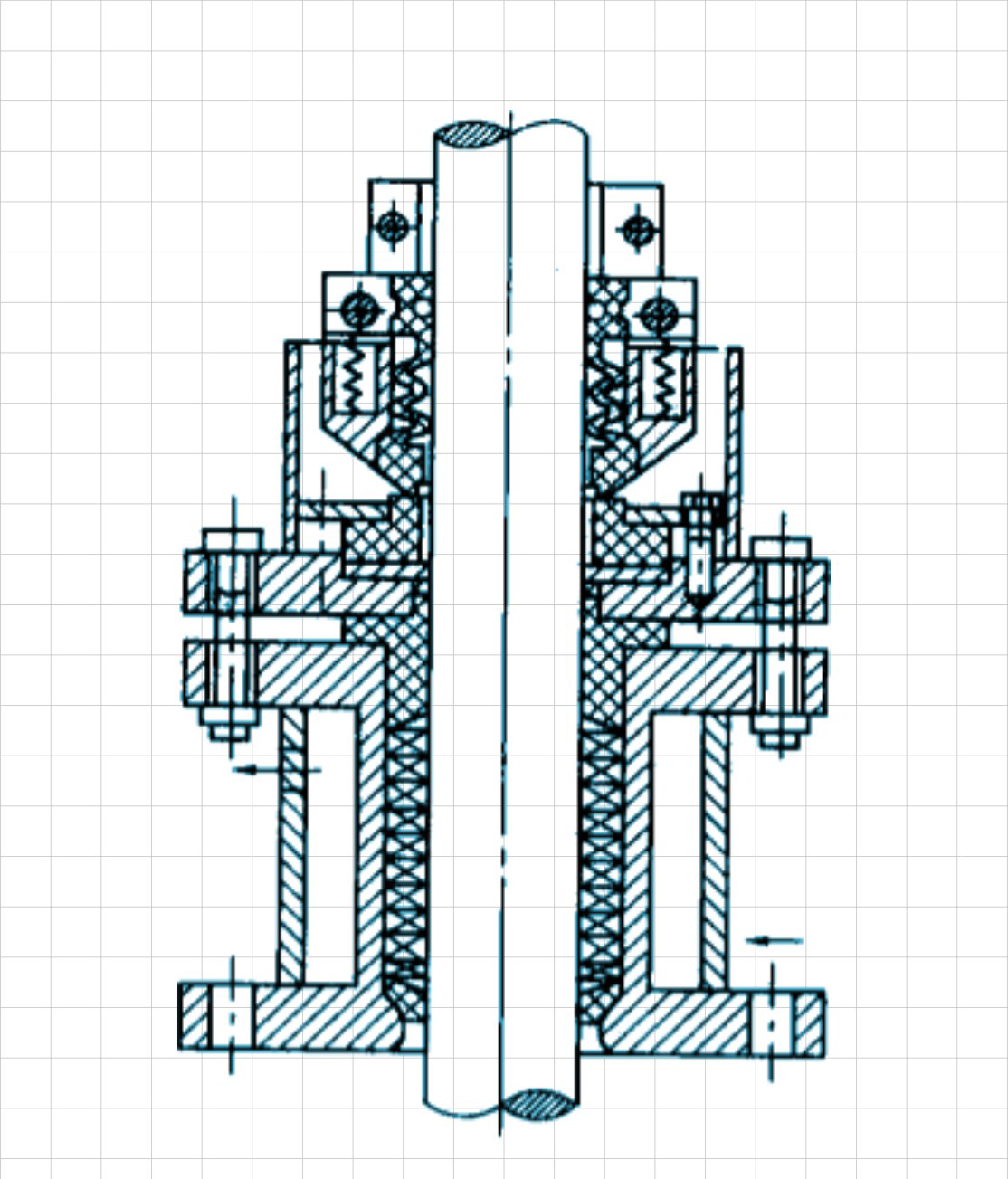 超強(qiáng)耐腐蝕釜用機(jī)械密封件結(jié)構(gòu)圖