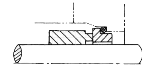 單端面機(jī)械密封截面結(jié)構(gòu)圖(圖1)