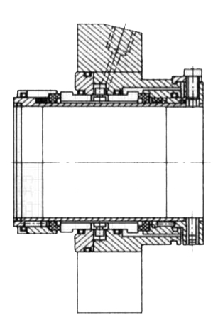 雙端面集裝式機(jī)械密封截面結(jié)構(gòu)圖