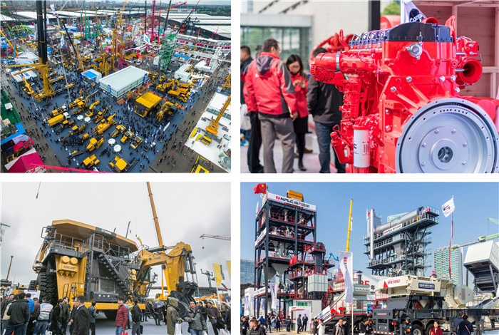 上海國際工程機(jī)械博覽會場外照