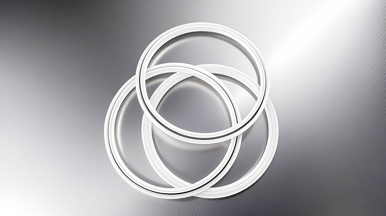 彈簧四氟密封環(huán) - 由四氟（聚四氟乙烯，PTFE） 橡膠制品，用液壓等設(shè)備中。