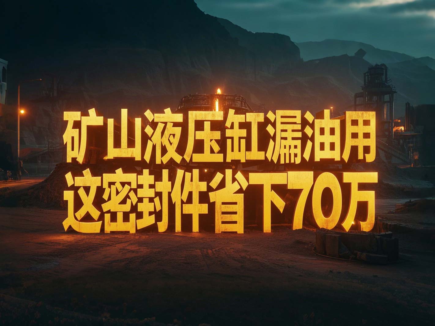 液壓缸老是漏油？礦山上用這密封件，一年省下70萬(wàn)！?