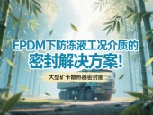 大型礦卡散熱器密封圈 ? EPDM下防凍液工況介質(zhì)的密封解決方案！